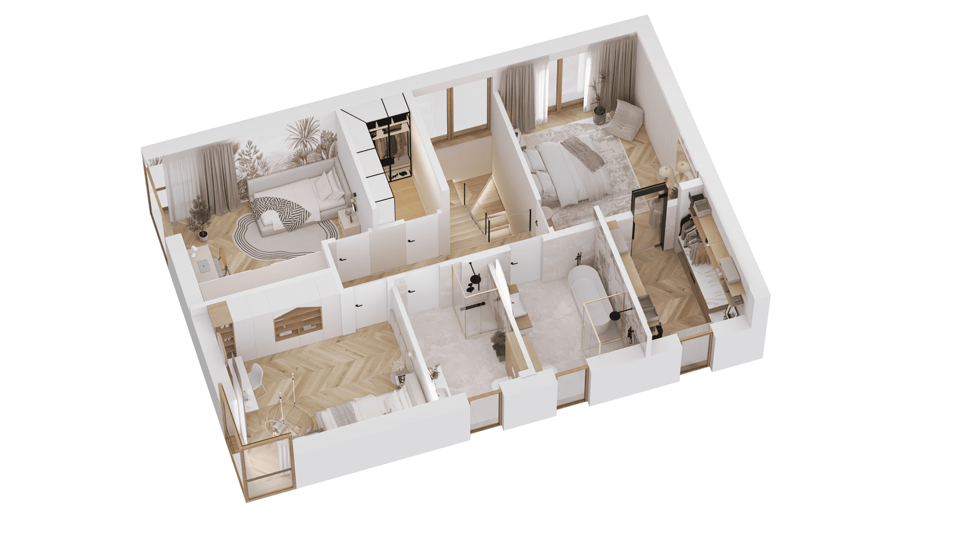 Rzut 3D – poddasze