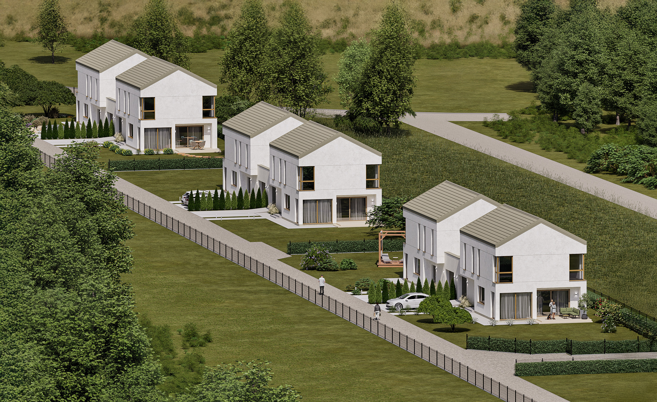 Plan osiedla — widok z góry